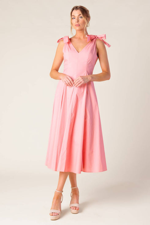 on-the-right-track-peach-woven-midi-dress Flying Tomato-Sophia's Style-3
